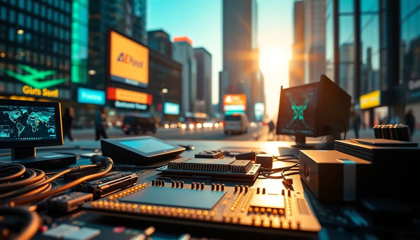 Showcasing innovative technology in a digital landscape centered around geekthc.