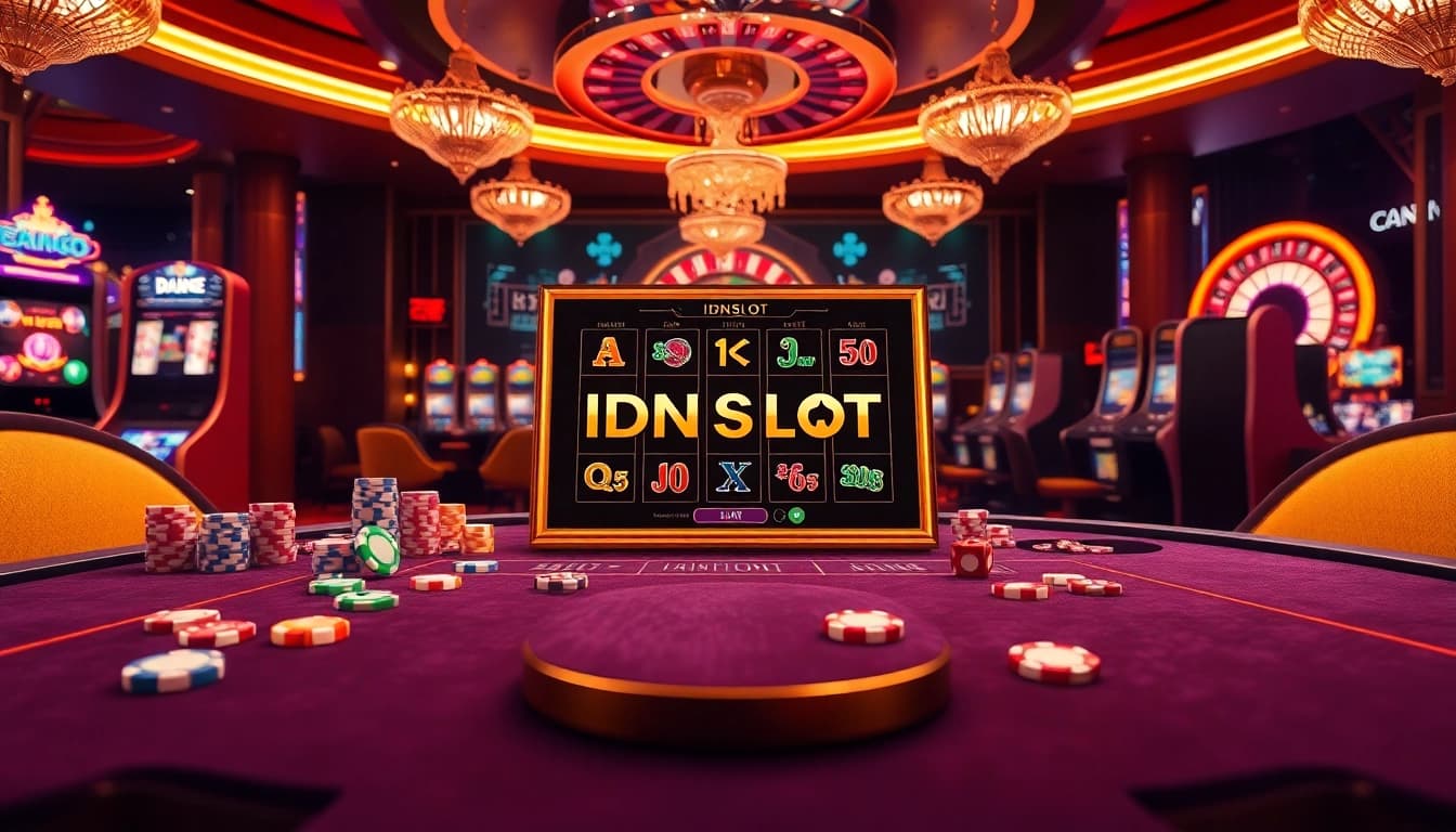 Experience the thrill of idnslot with vibrant casino visuals and exciting gaming options.