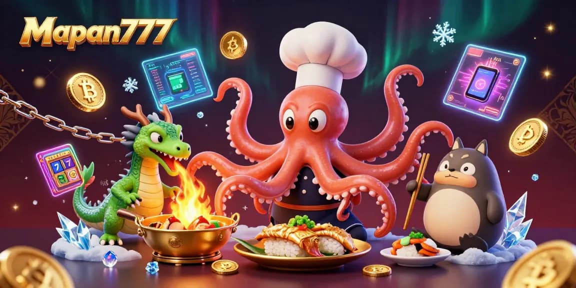 Experience Mapan777 with a vibrant 3D casino scene showcasing characters and engaging gaming elements.