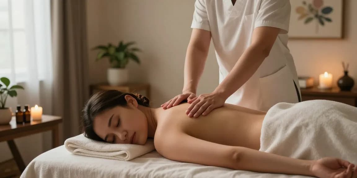 Swedish massage therapy session in a serene spa environment at makangs.com.