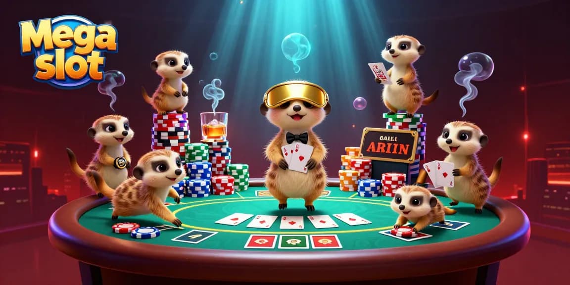 Kejar kemenangan besar di mega slot dengan karakter unik dan suasana kasino yang meriah.