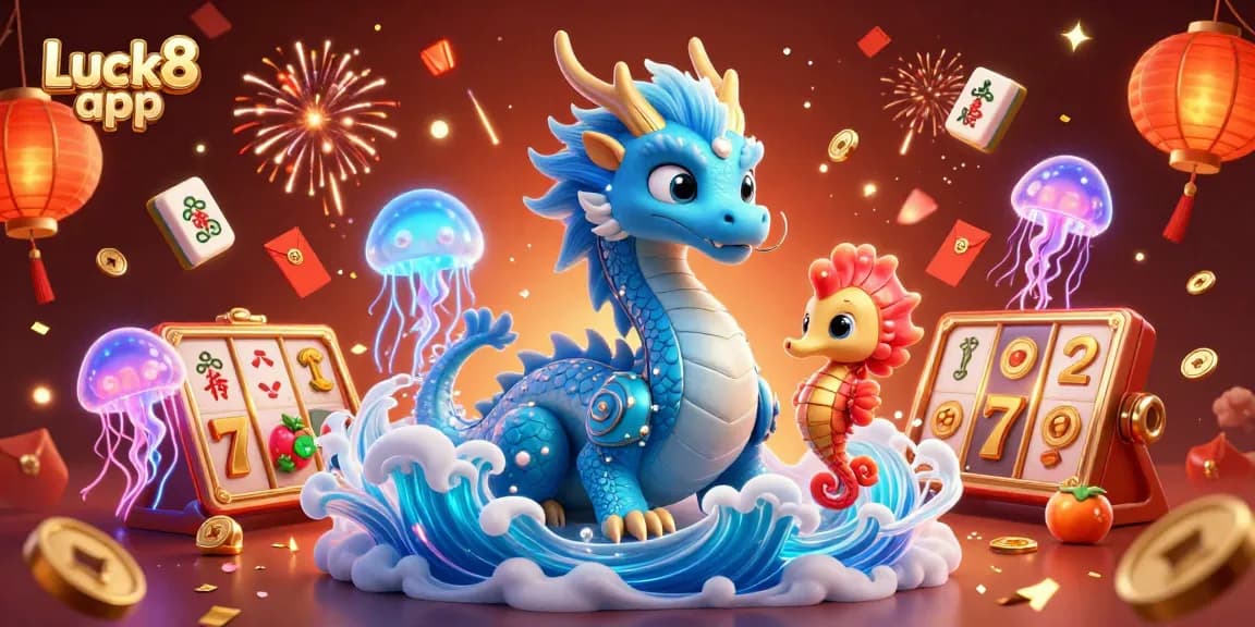 Experience exciting gameplay with the Luck8 app featuring vibrant casino elements and magical characters.