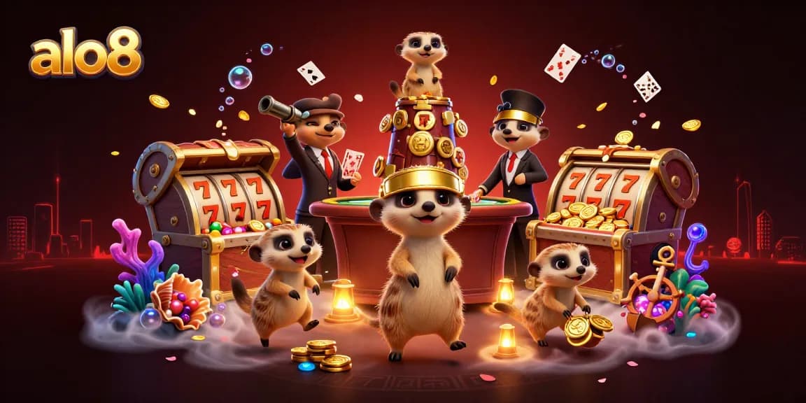 Experience the excitement of alo8, where meerkats run a vibrant casino amidst treasures and thrilling games.