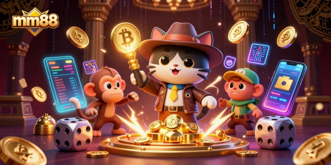 Experience thrilling gameplay at mm88 with the adventurous explorer cat and dynamic casino artifacts.