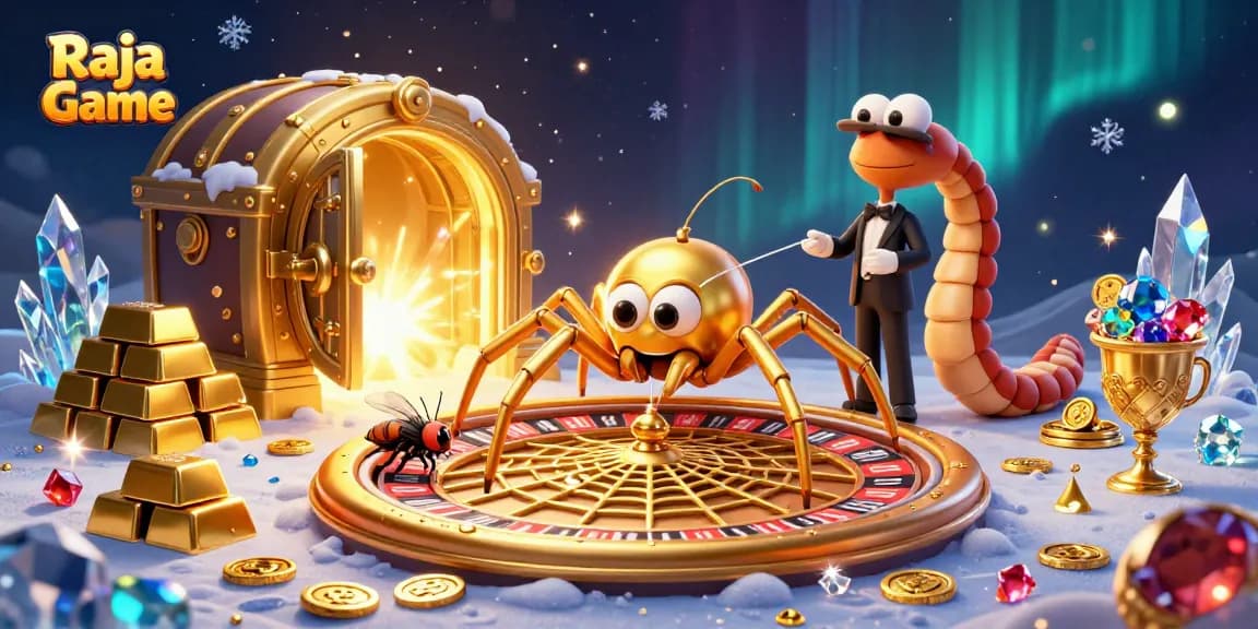 Spin wins with Raja Game's vibrant lottery wheel and thrilling gameplay in a dazzling 3D scene.