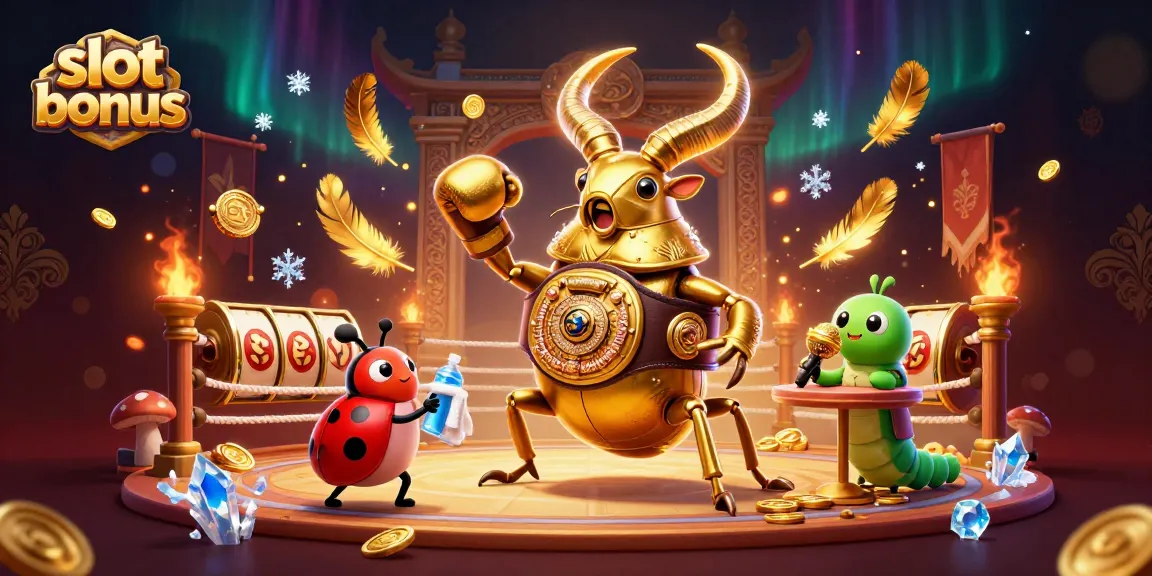 Engage with the exciting slot bonus in this vibrant 3D casino illustration full of action.