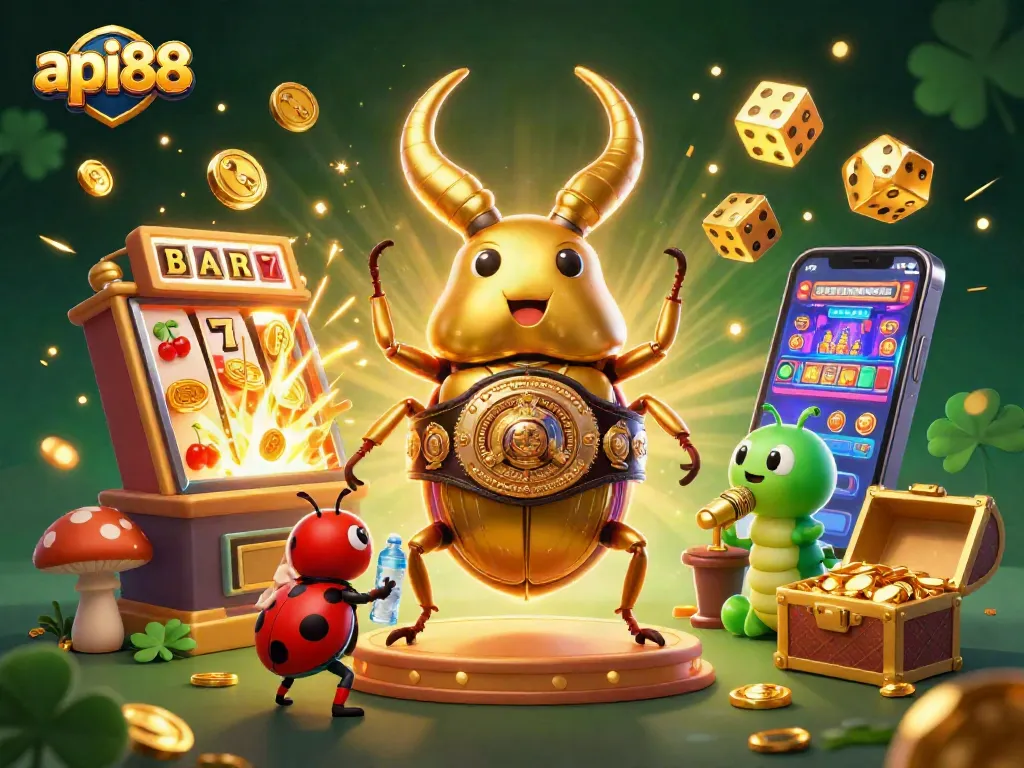 Experience big wins with api88 at an exciting 3D casino showdown featuring vibrant characters.