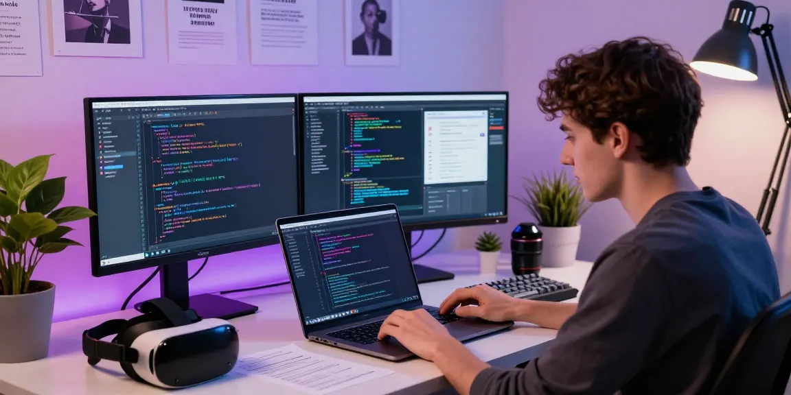 Developer enhancing koboldai chatbot features in a modern coding workspace.