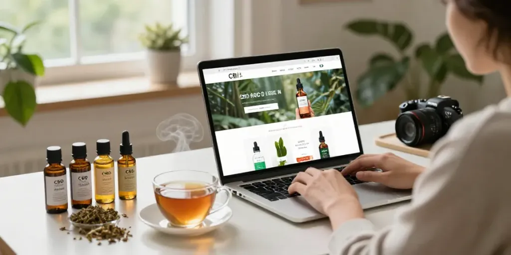 Explore a wide range of CBD kaufen products in a cozy setting.
