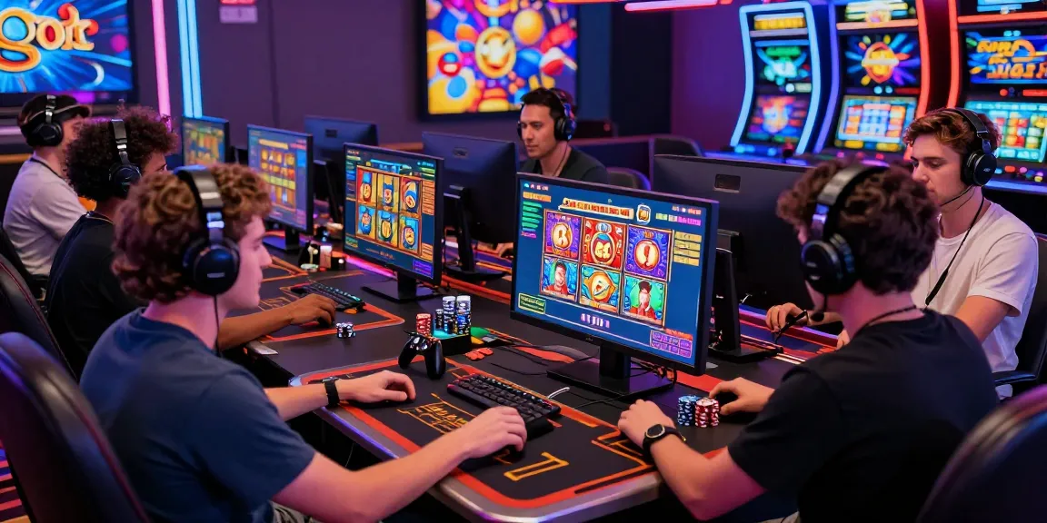 Players enjoying the excitement of slot gacor games in a lively online casino environment.