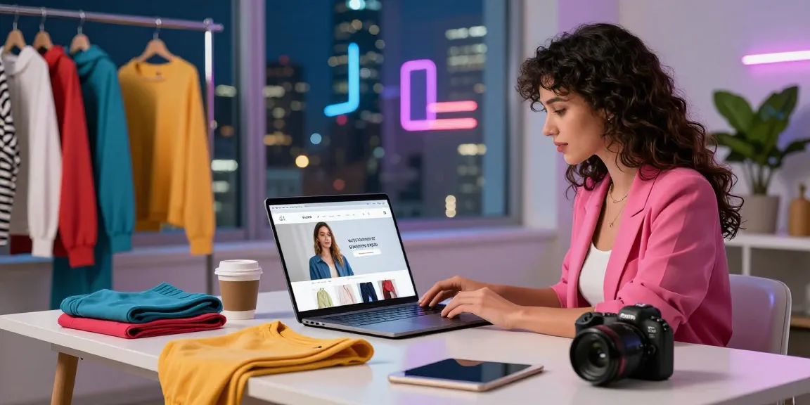 Shop the latest trends at https://shs-dome5.com/ featuring a stylish woman browsing fashion online.