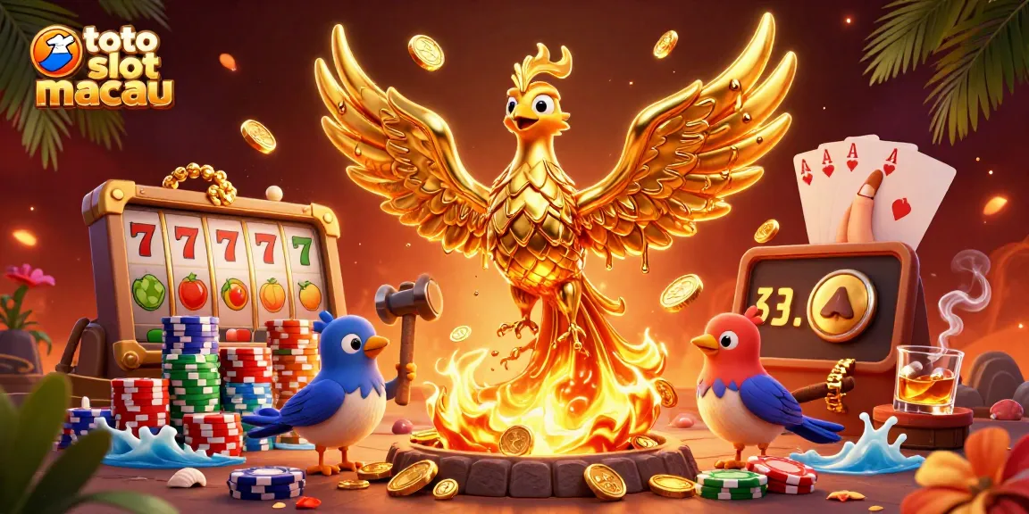 Engage with top slot gaming at toto slot macau, a vibrant scene of jackpots and casino frenzy.