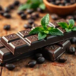 Indulge in exquisite chocolate edibles 1000mg displayed on a rustic table.