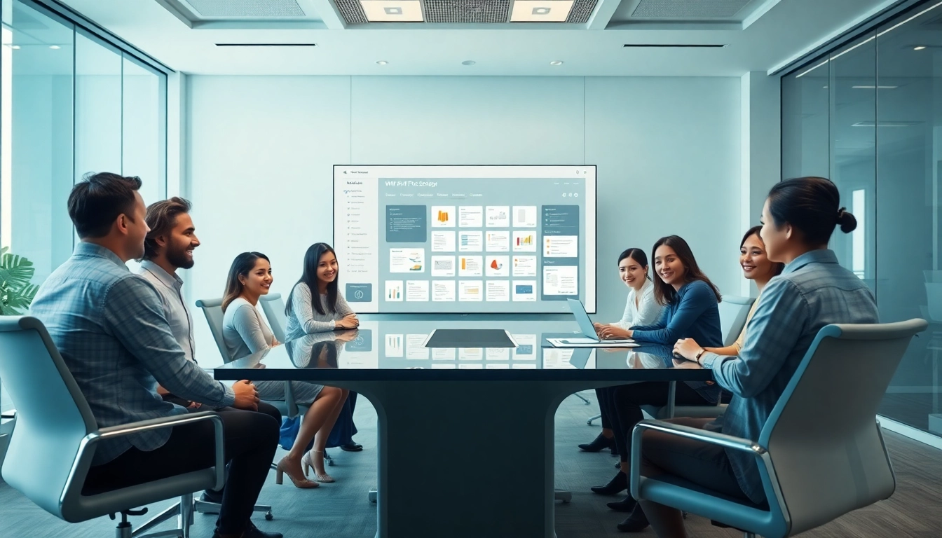 在现代办公室环境中使用 WPS官网 功能进行团队协作。