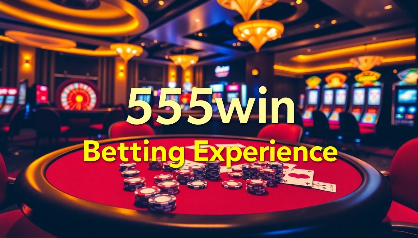 Experience thrilling gameplay at 555win with vibrant casino tables and exciting slot machines.
