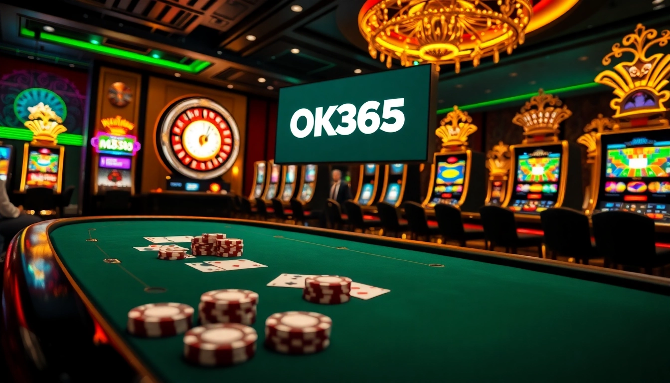Play poker and roulette at OK365's luxurious casino with high-quality gaming tables.