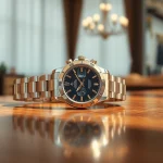 Showcase of a detailed rolex replica watch highlighting luxury elements and craftsmanship.