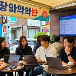 퀸알바 정보 공유하는 강남의 다양한 커뮤니티 모임 풍경