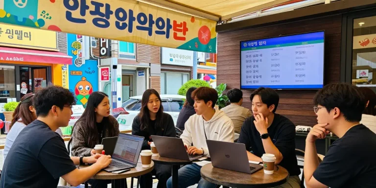 퀸알바 정보 공유하는 강남의 다양한 커뮤니티 모임 풍경